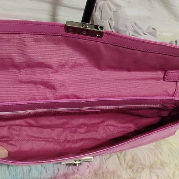 RARE! Auth Coach Y2K 90's Vintage Legacy 🩷 Pink Suede Small Satchel - Picture 11 of 16